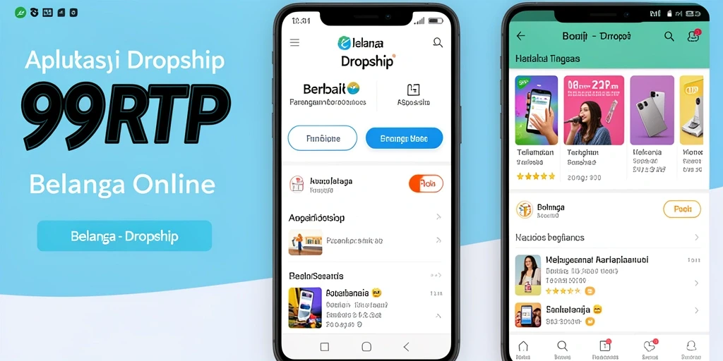 Antarmuka aplikasi 99RTP untuk pengelolaan produk dropship.
