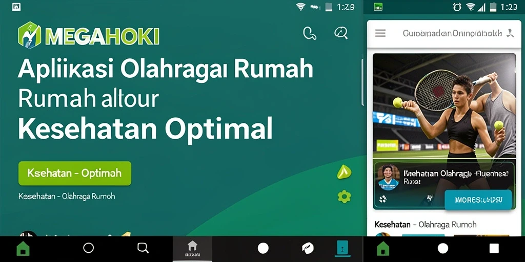 Tampilan antarmuka aplikasi MEGAHOKI yang menarik dan fungsional.