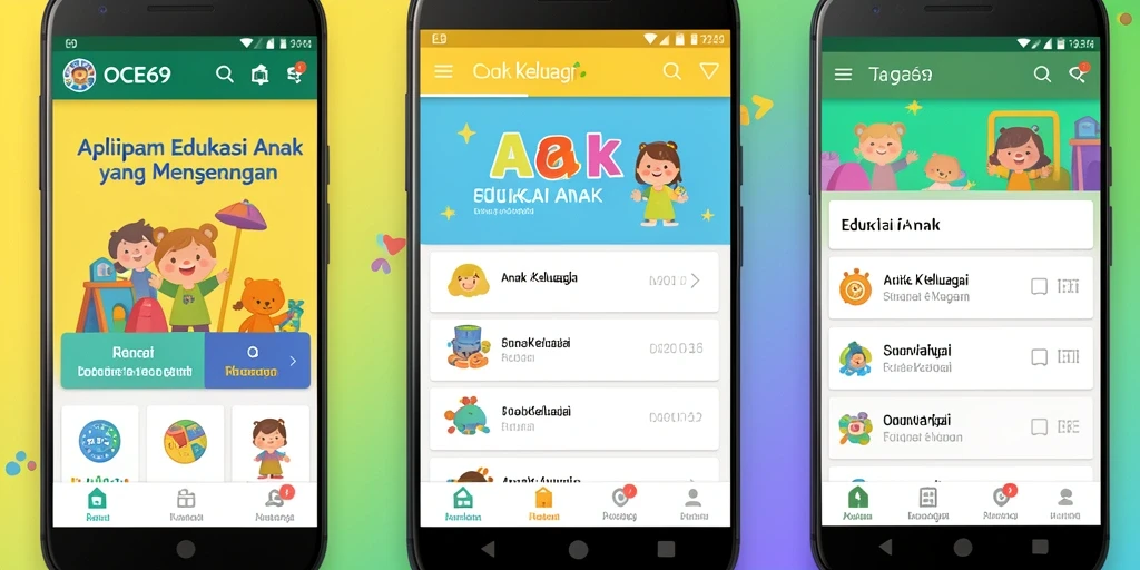 Tampilan antarmuka OCE69 yang ramah untuk edukasi anak.