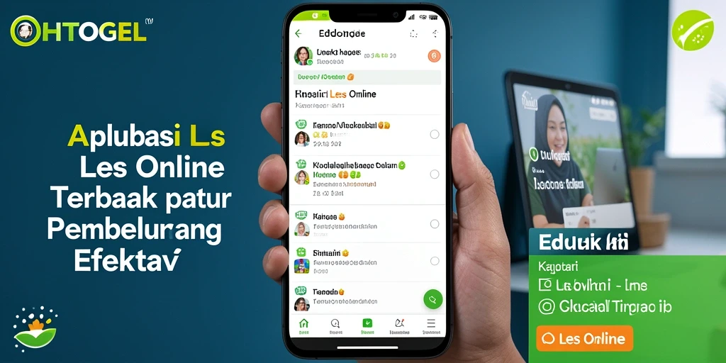 Antarmuka OHTOGEL yang sederhana dan intuitif untuk Les Online.