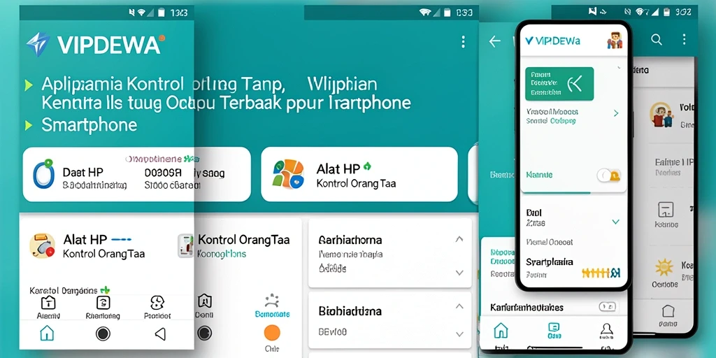 Tampilan antarmuka VIPDEWA yang sederhana dan intuitif untuk Kontrol Orang Tua.